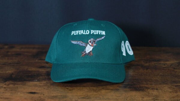 GREEN PUFFALO PUFFIN BASEBALL CAP - Puffalo: Rise Above the Negative ...