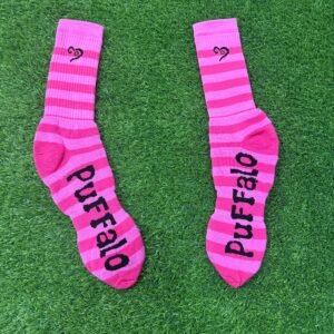 Pink Puffy Long Socks