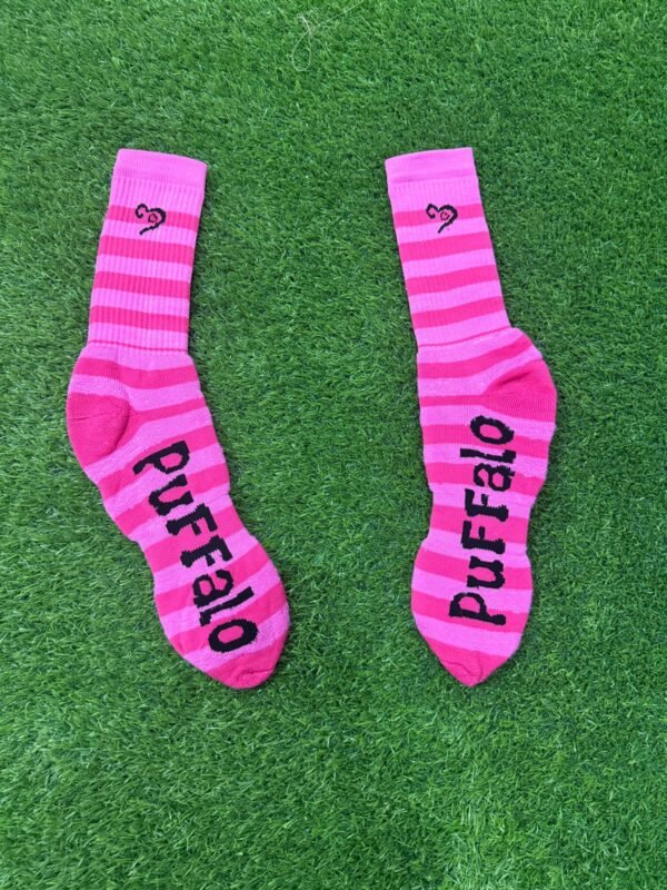 Pink Puffy Long Socks